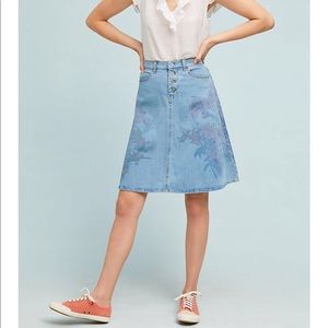 Pilcro A-line Denim Skirt